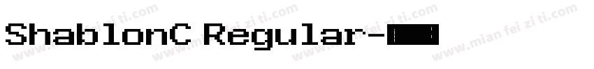 ShablonC Regular字体转换